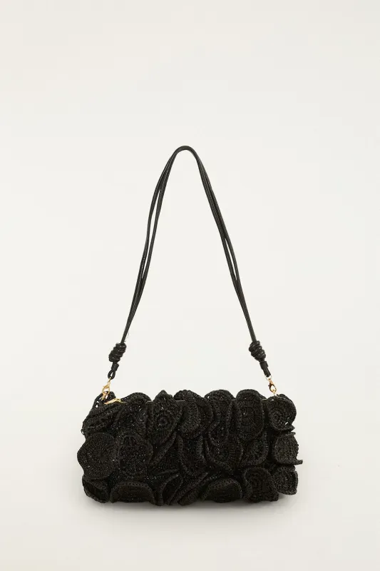 Raffia Flower Clutch sold by FARM Rio