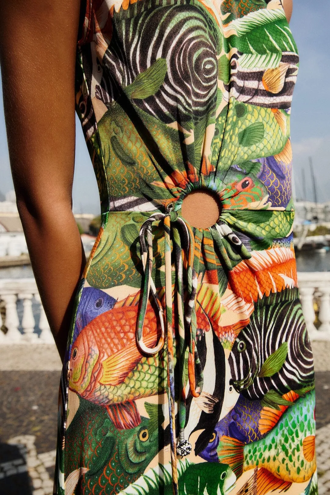 Multicolor Fish Sea Sleeveless Maxi Dress sold by FARM Rio product image thumbnail 2