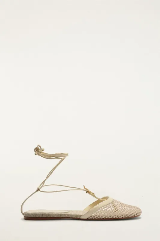 Sea Lace Up Mule sold by FARM Rio