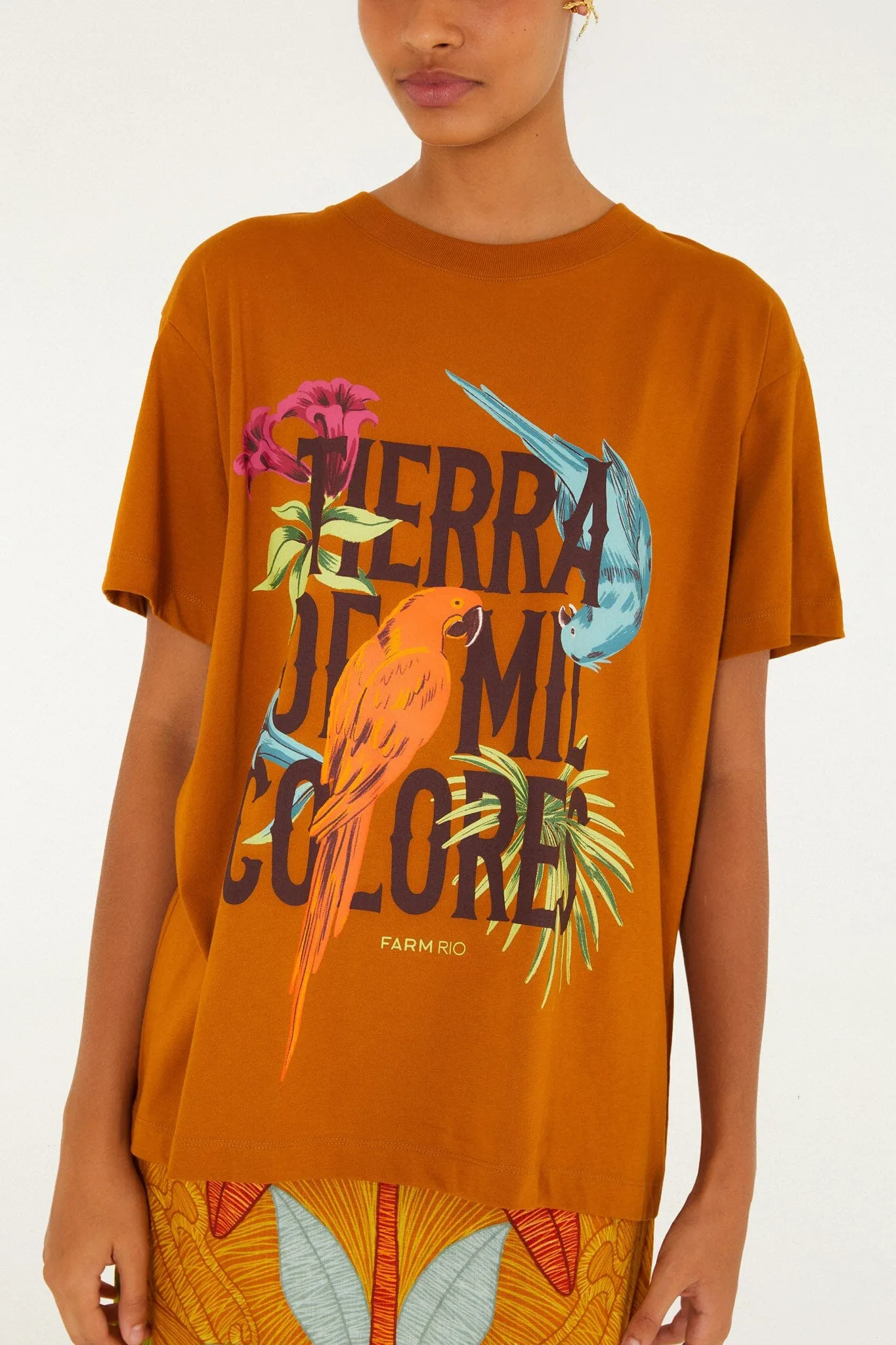 Terra De Mil Colores Organic Cotton Relaxed T-Shirt sold by FARM Rio product image thumbnail 2