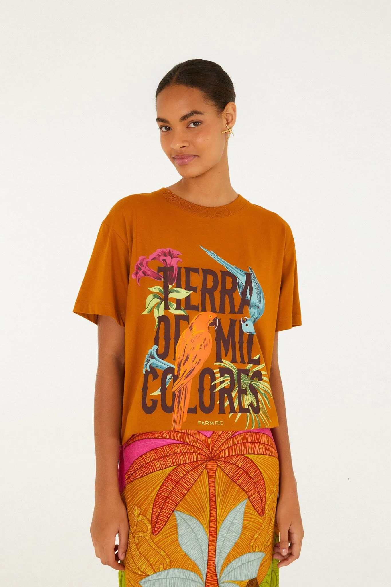 Terra De Mil Colores Organic Cotton Relaxed T-Shirt sold by FARM Rio