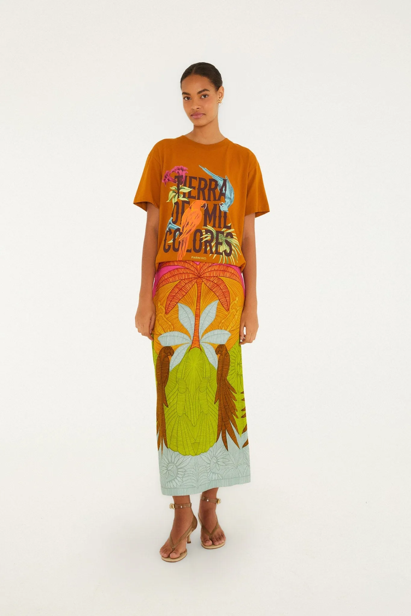 Terra De Mil Colores Organic Cotton Relaxed T-Shirt sold by FARM Rio product image thumbnail 4