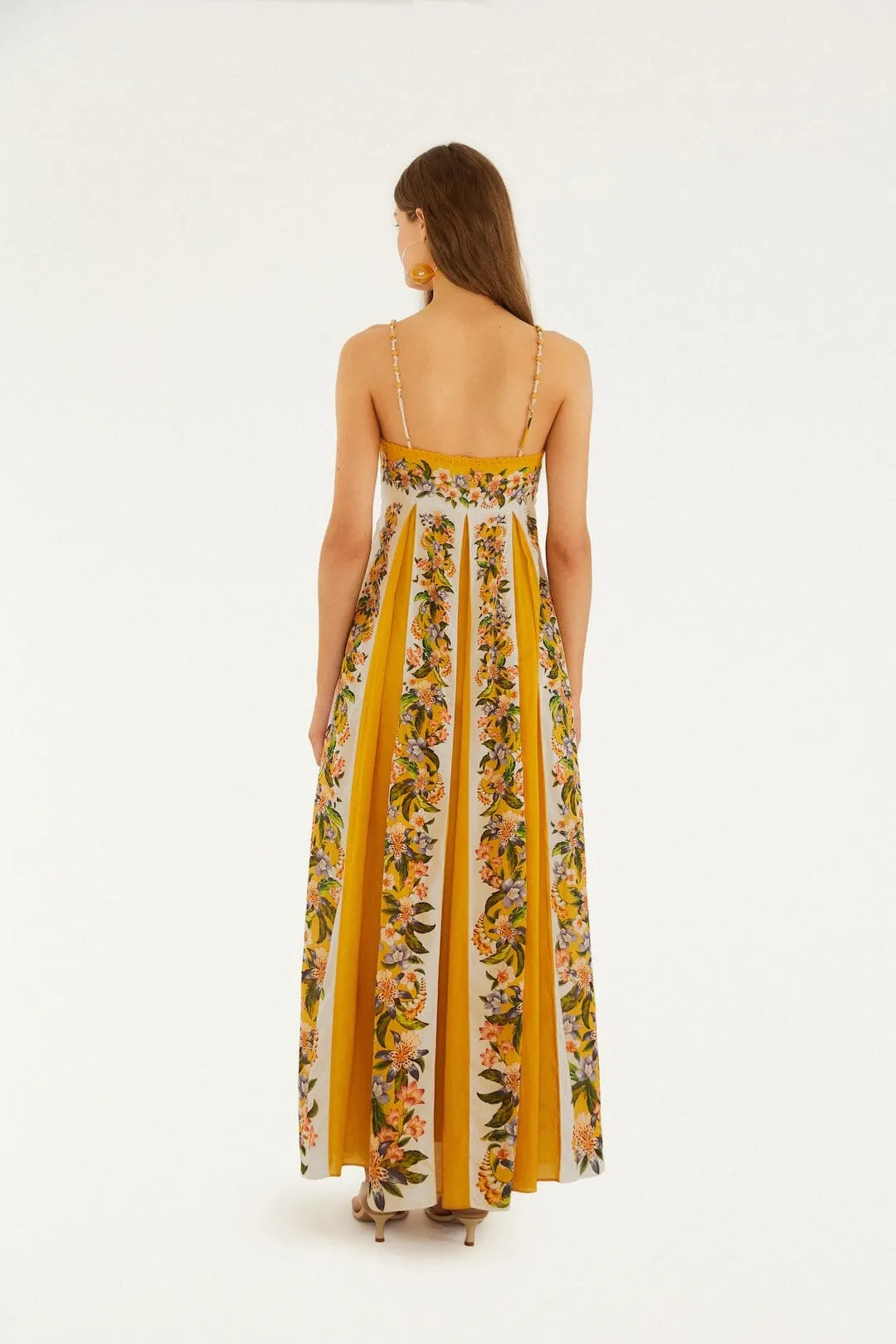 Sand Hilo Stripes Maxi Dress sold by FARM Rio product image thumbnail 3