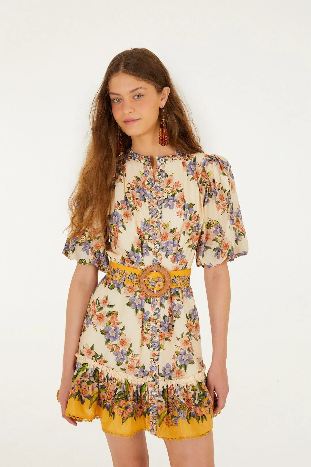 Sand Hilo Stripes Mini Dress sold by FARM Rio product image thumbnail 4