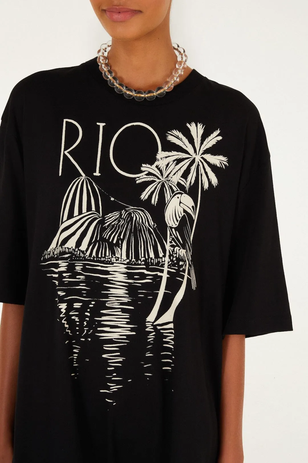 B&w Rio Organic Cotton Mini Jumpsuit sold by FARM Rio product image thumbnail 2