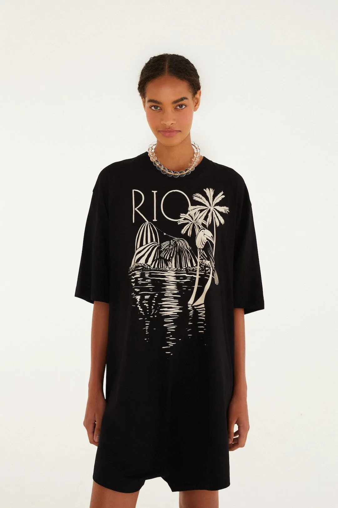 B&w Rio Organic Cotton Mini Jumpsuit sold by FARM Rio product image thumbnail 4