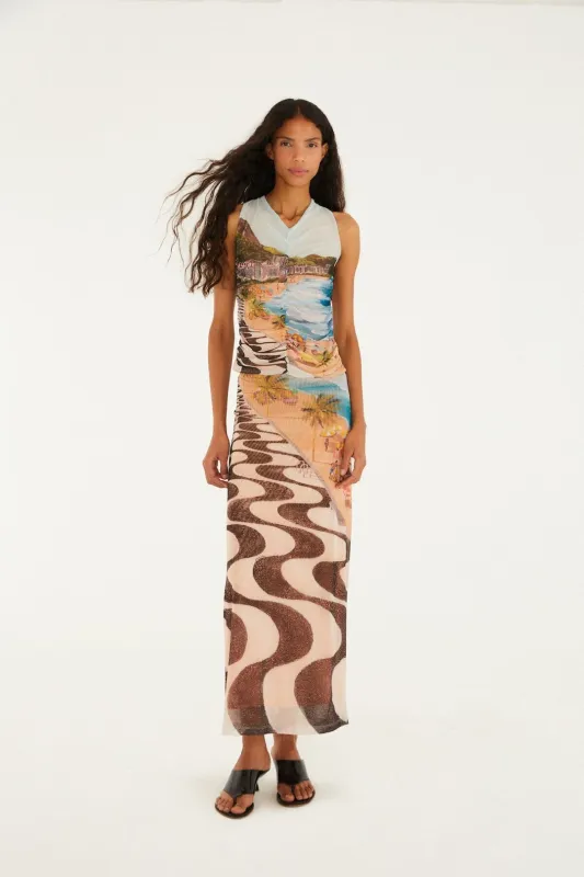 Multicolor Copacabana Beach Skirt sold by FARM Rio