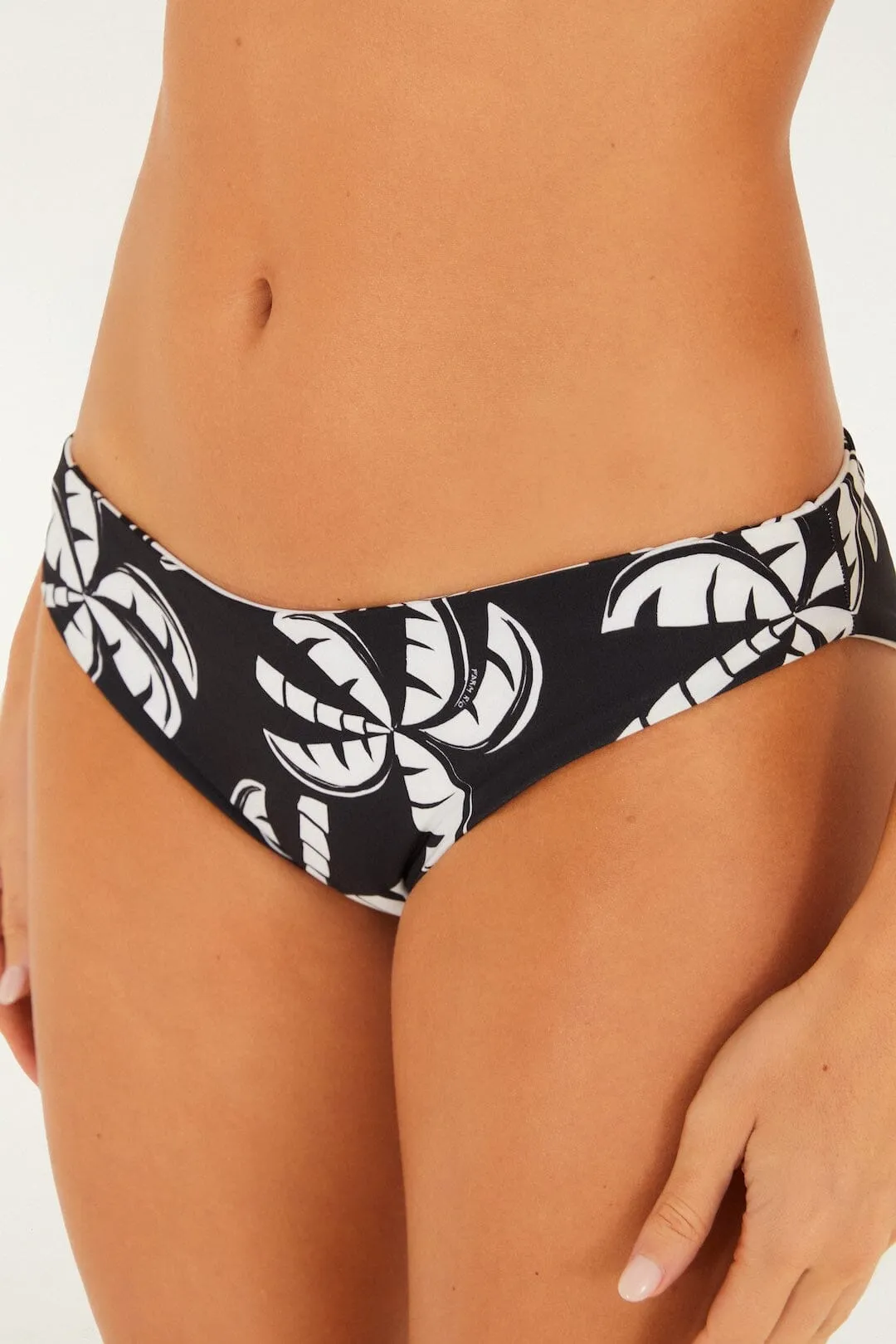 Off-White Graphic Palms Low Waist Reversible Full Bikini Bottom sold by FARM Rio product image thumbnail 2