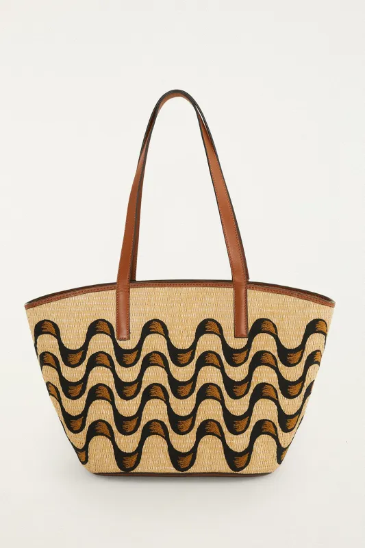 Raffia Basket Tote Bag Large sold by FARM Rio