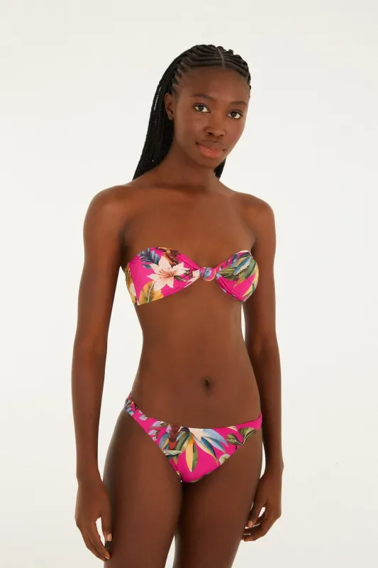 Pink Tropicalia Low Waist Bikini Bottom sold by FARM Rio