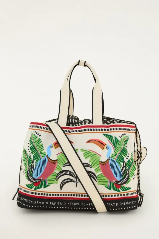 Toucan With Foliage Destiny Bag made by FARM Rio