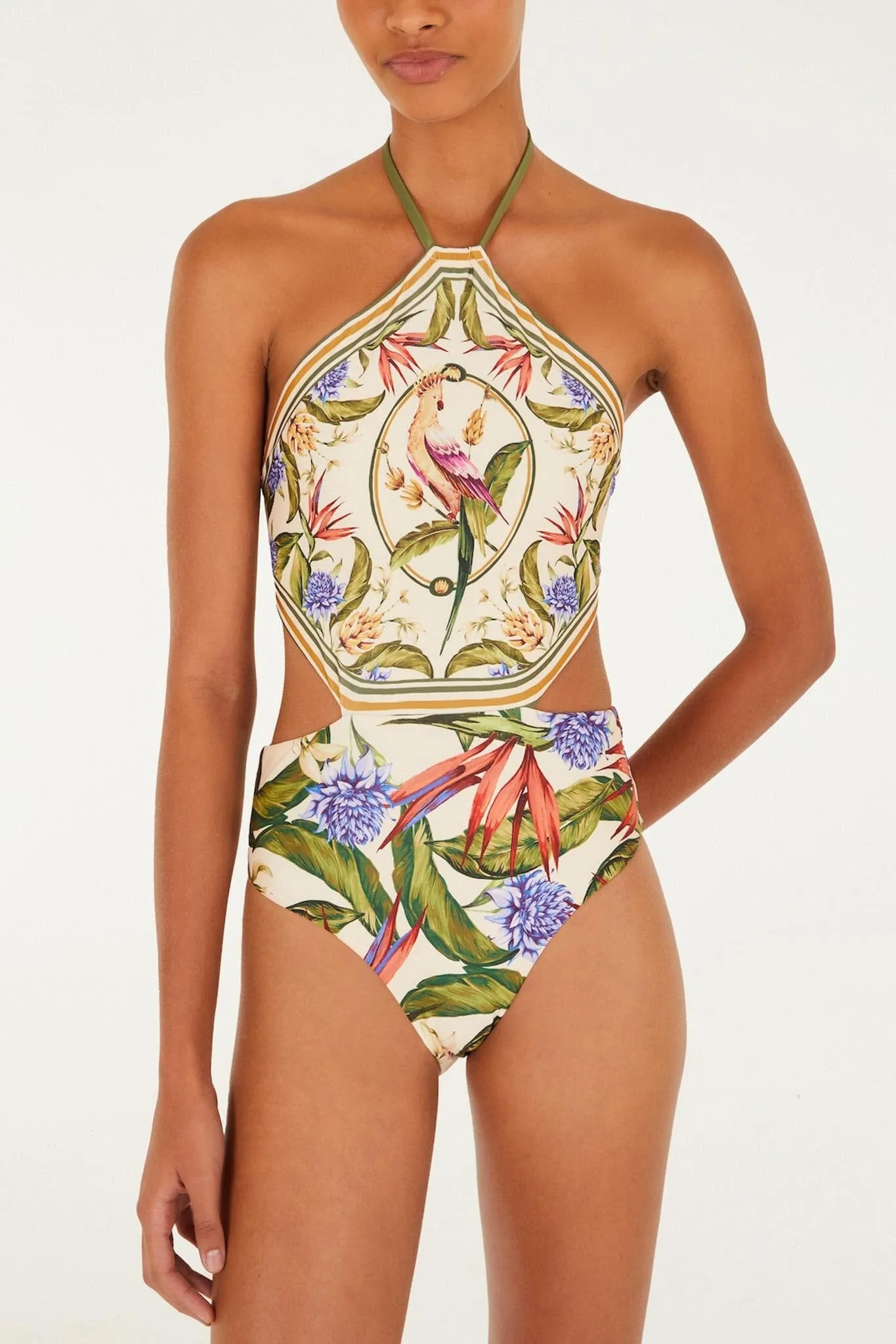 Light Blush Strelitzia One Piece sold by FARM Rio product image thumbnail 2