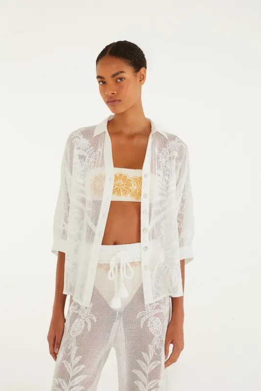 Off-White Nina Blouse made by FARM Rio