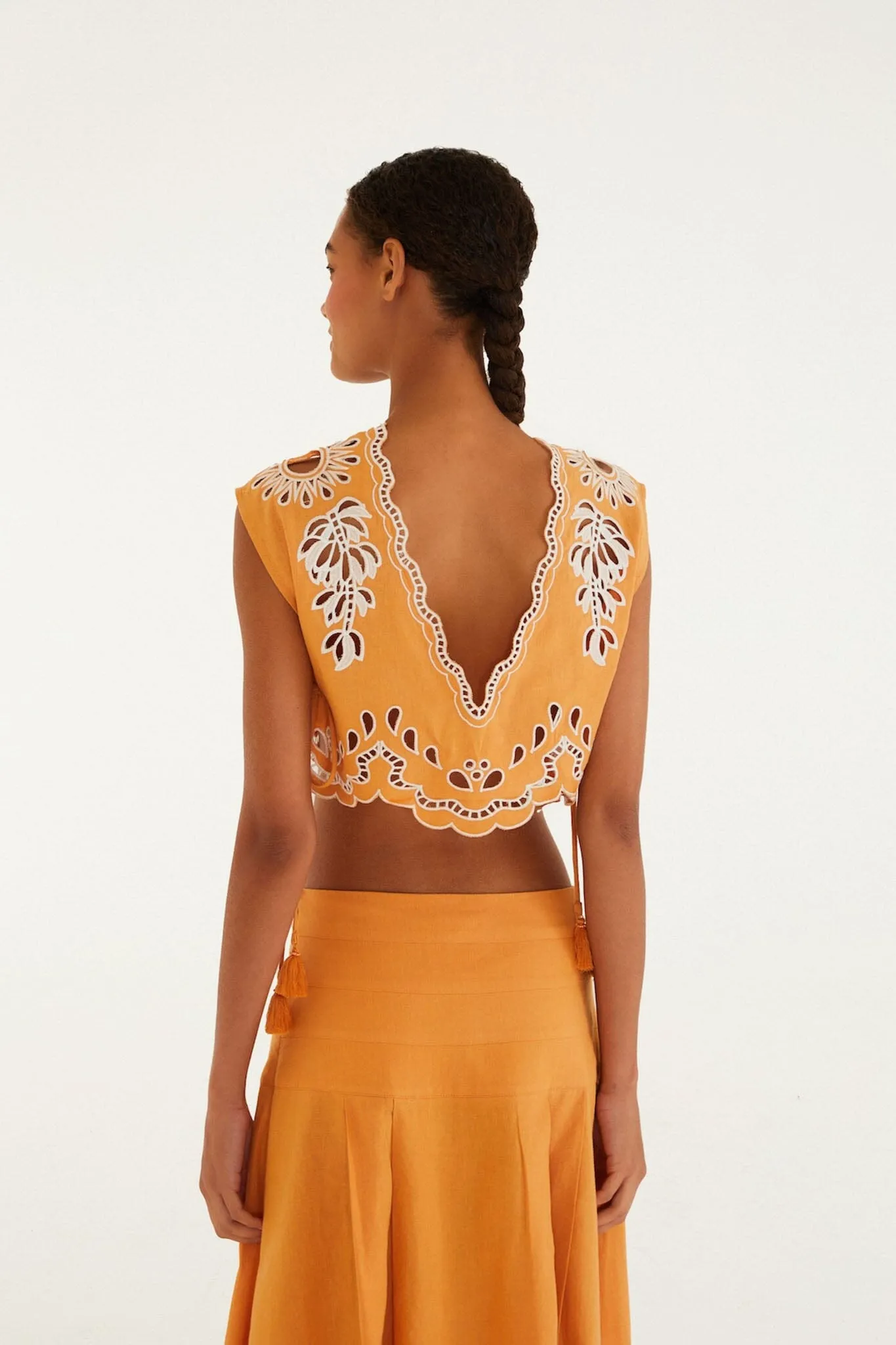 Camel Banana Tree Blouse sold by FARM Rio product image thumbnail 3