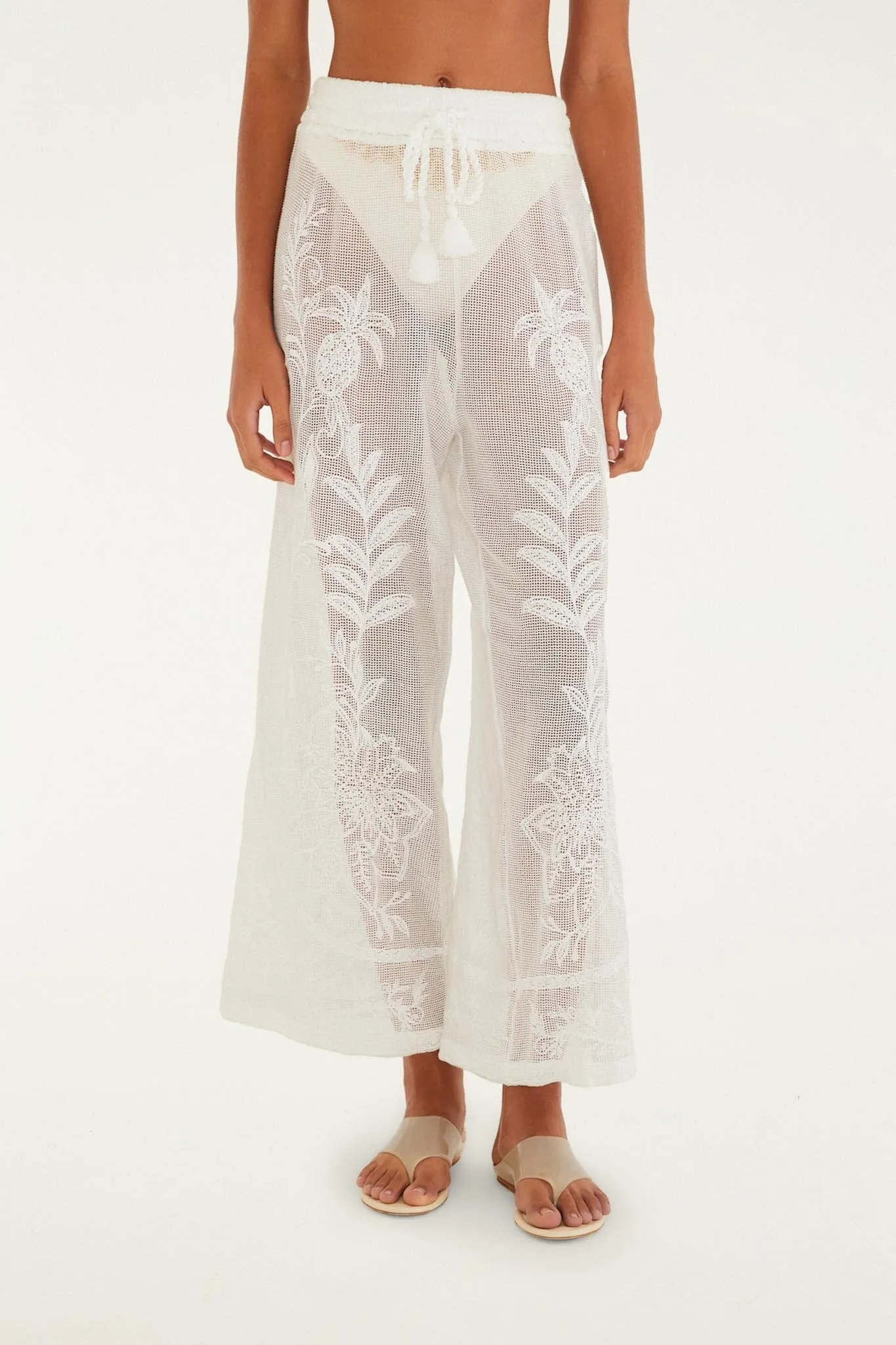 Off-White Nina Pants sold by FARM Rio product image thumbnail 5