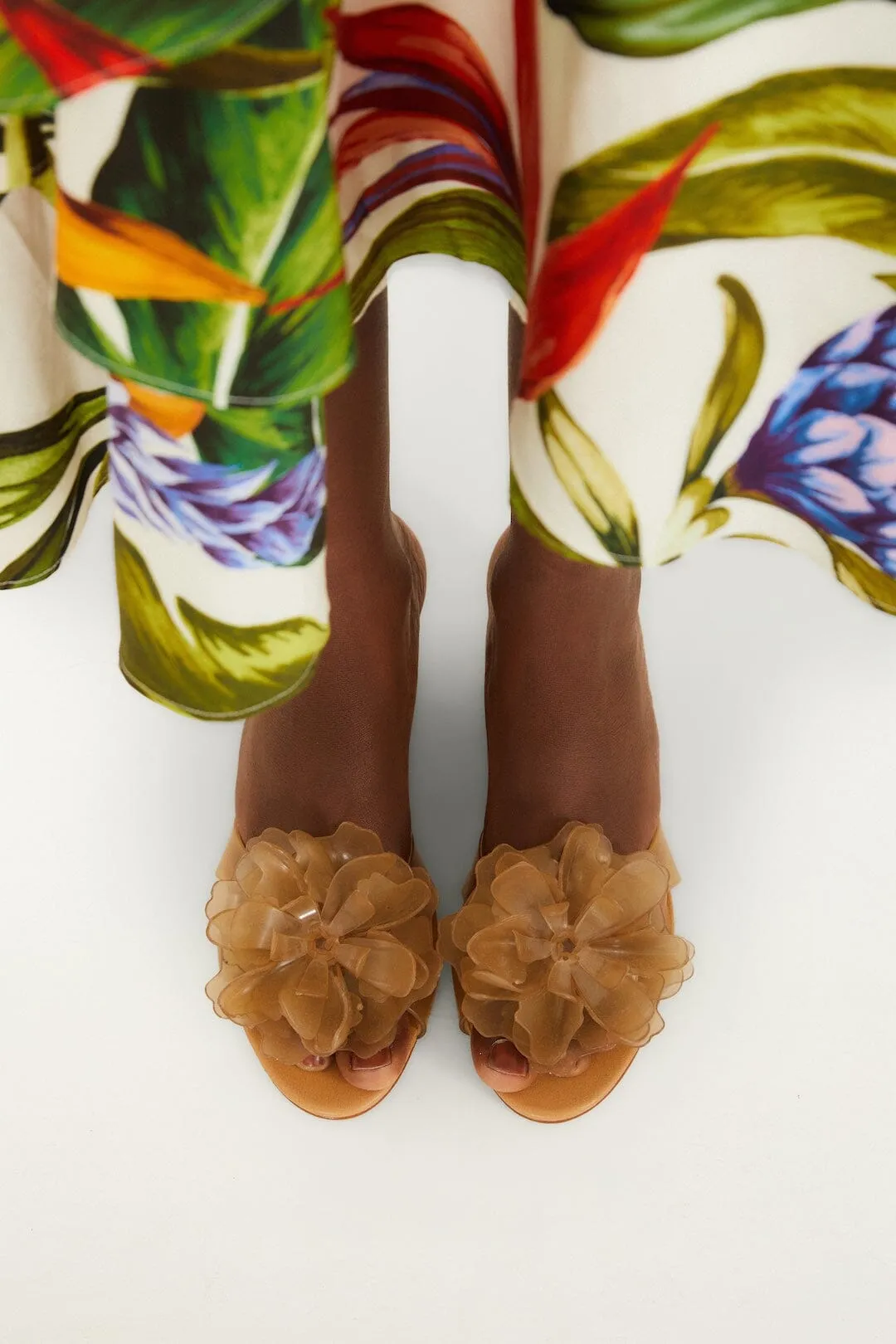 Orange Jelly Flower Wedge Sandal sold by FARM Rio product image thumbnail 4