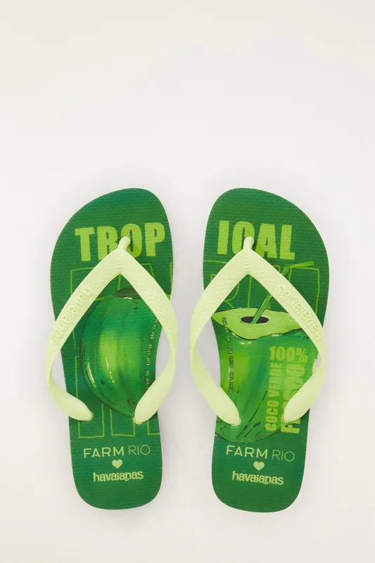 Tropical Coconut Havaianas made by FARM Rio
