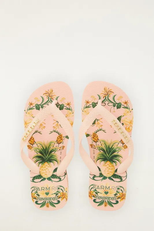 Pineapple Beauty Havaianas sold by FARM Rio