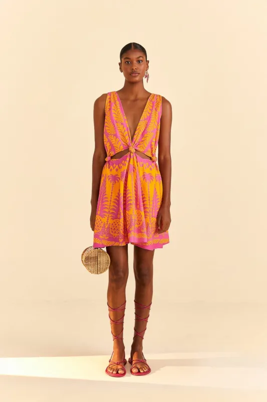Orange Pineapple Love Mini Dress sold by FARM Rio