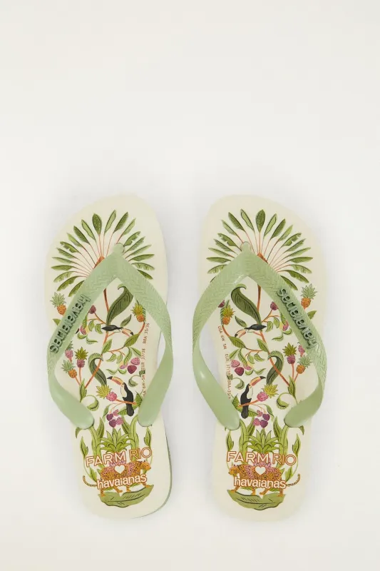 Off-White Sweet Forest Havaianas made by FARM Rio