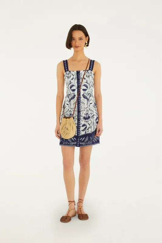 Off-White Nina Mini Dress made by FARM Rio