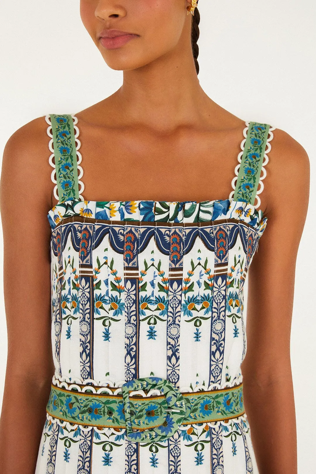 Off-White Manoela Belted Lenzing™ Ecovero™ Euroflax™ Maxi Dress sold by FARM Rio product image thumbnail 2