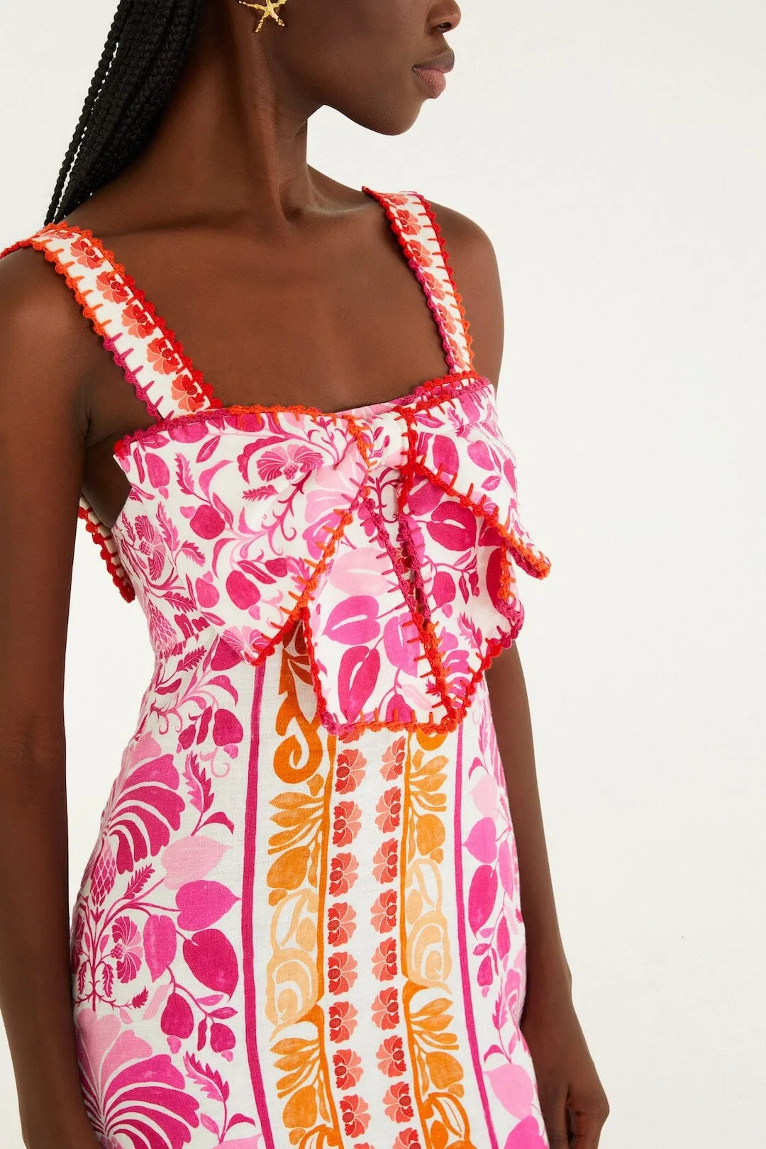 Off-White Santorini Crochet Mini Dress sold by FARM Rio product image thumbnail 2