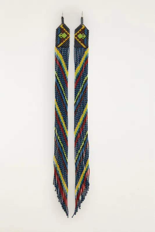 Yawanawa Maxi Beaded Earring made by FARM Rio