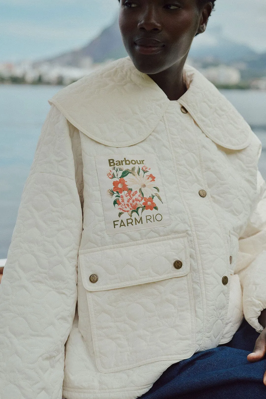 Lotus Quilted Jacket sold by FARM Rio
