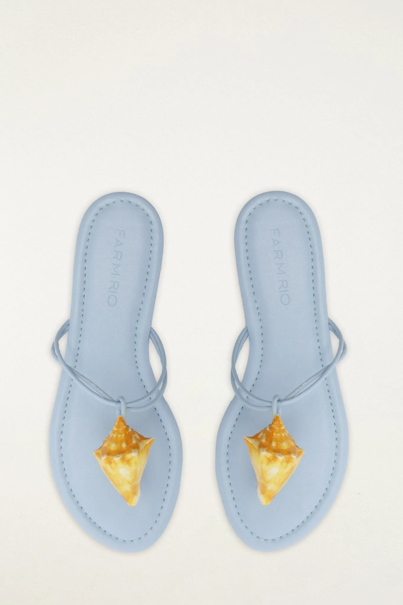 Shell Flat Sandal sold by FARM Rio product image thumbnail 4