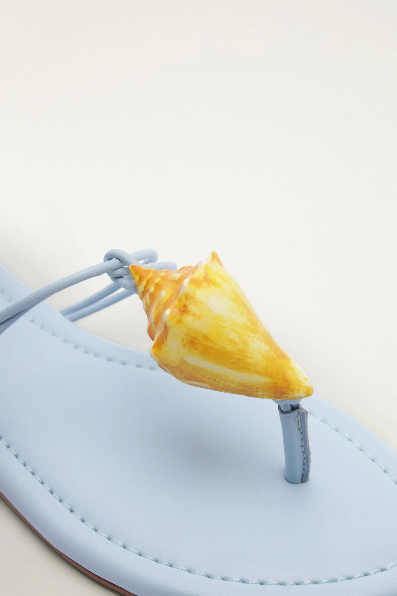 Shell Flat Sandal sold by FARM Rio