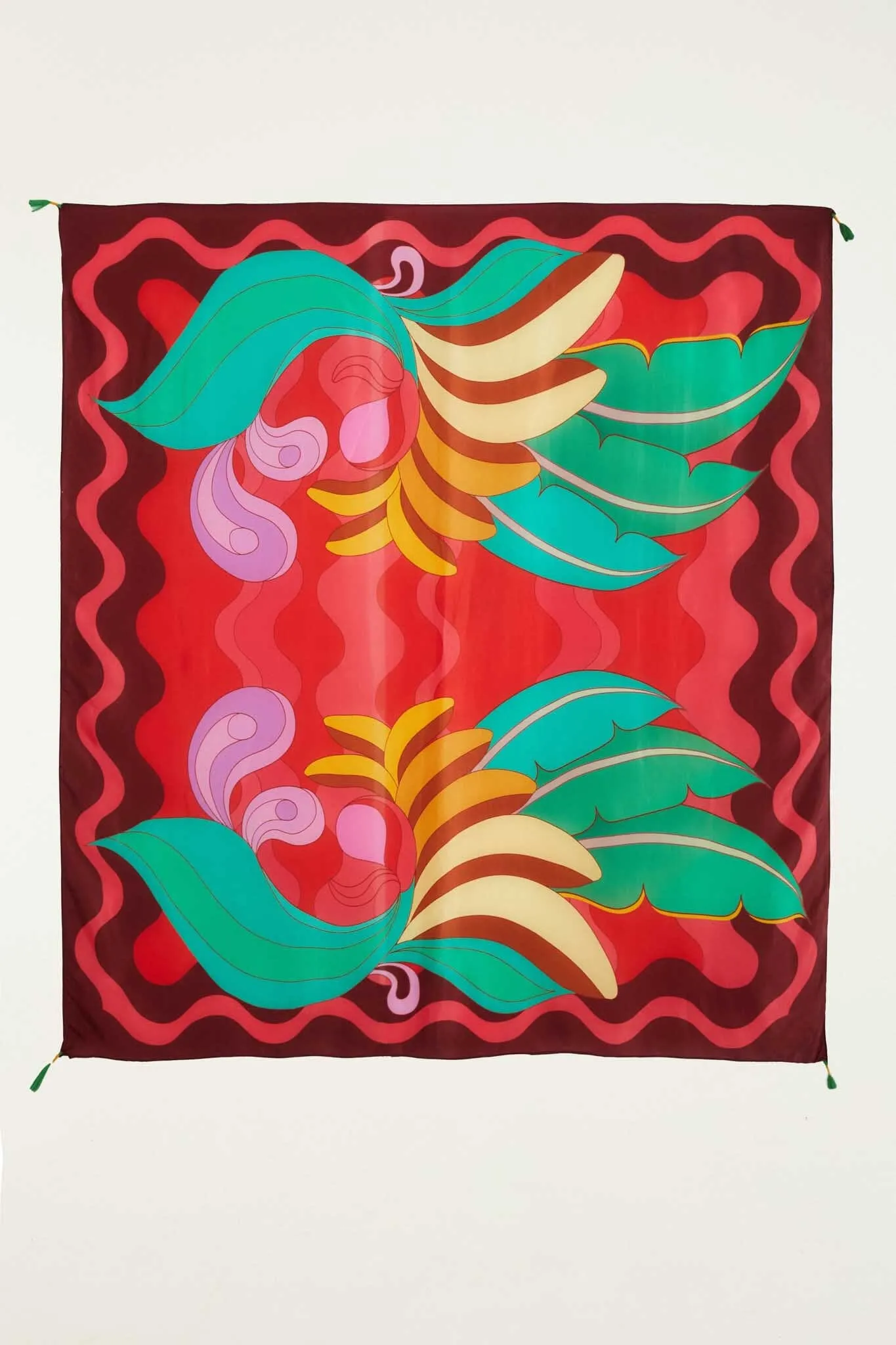 Sarong With Tassel Trim In The Four Corners sold by FARM Rio product image thumbnail 2