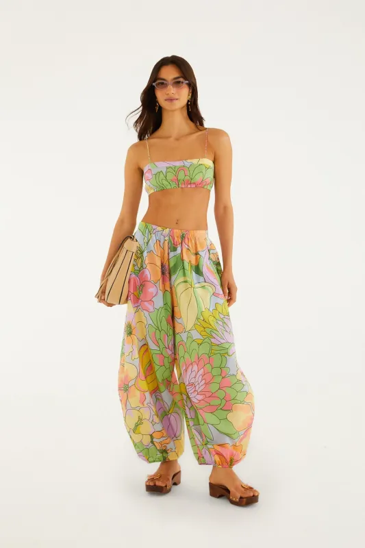 Multicolor Spring Affair Beaded Crop Top made by FARM Rio