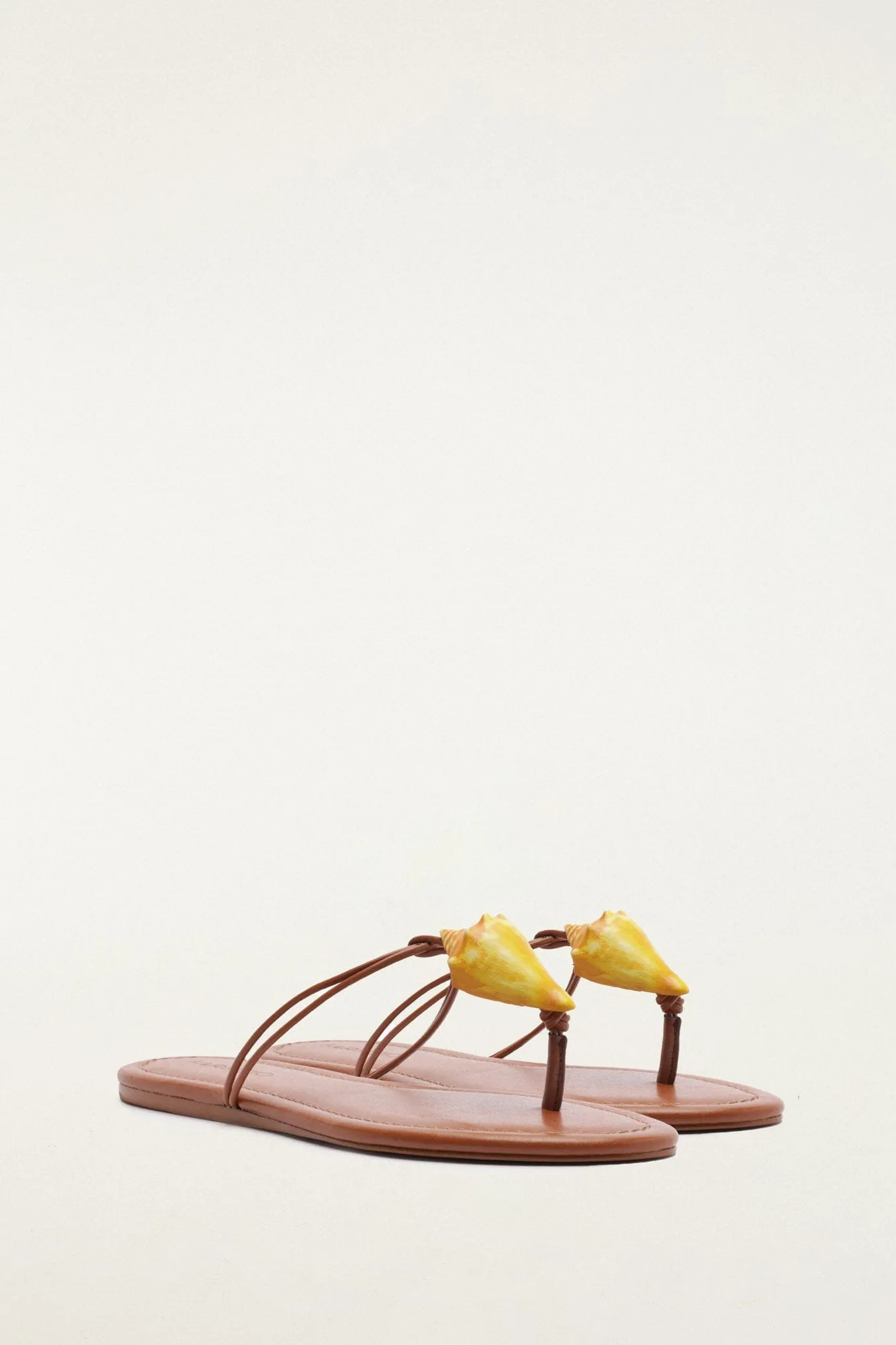 Shell Flat Sandal sold by FARM Rio