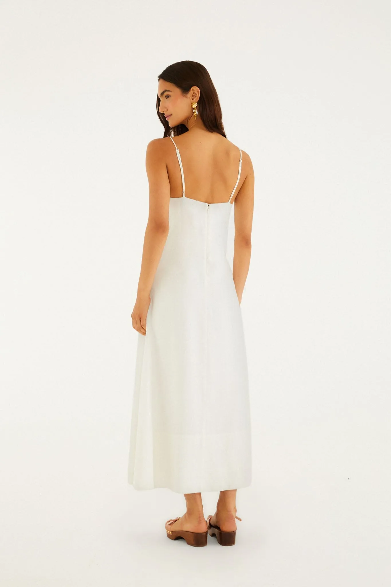 Off-White Paper Boat 3d Maxi Dress sold by FARM Rio product image thumbnail 2