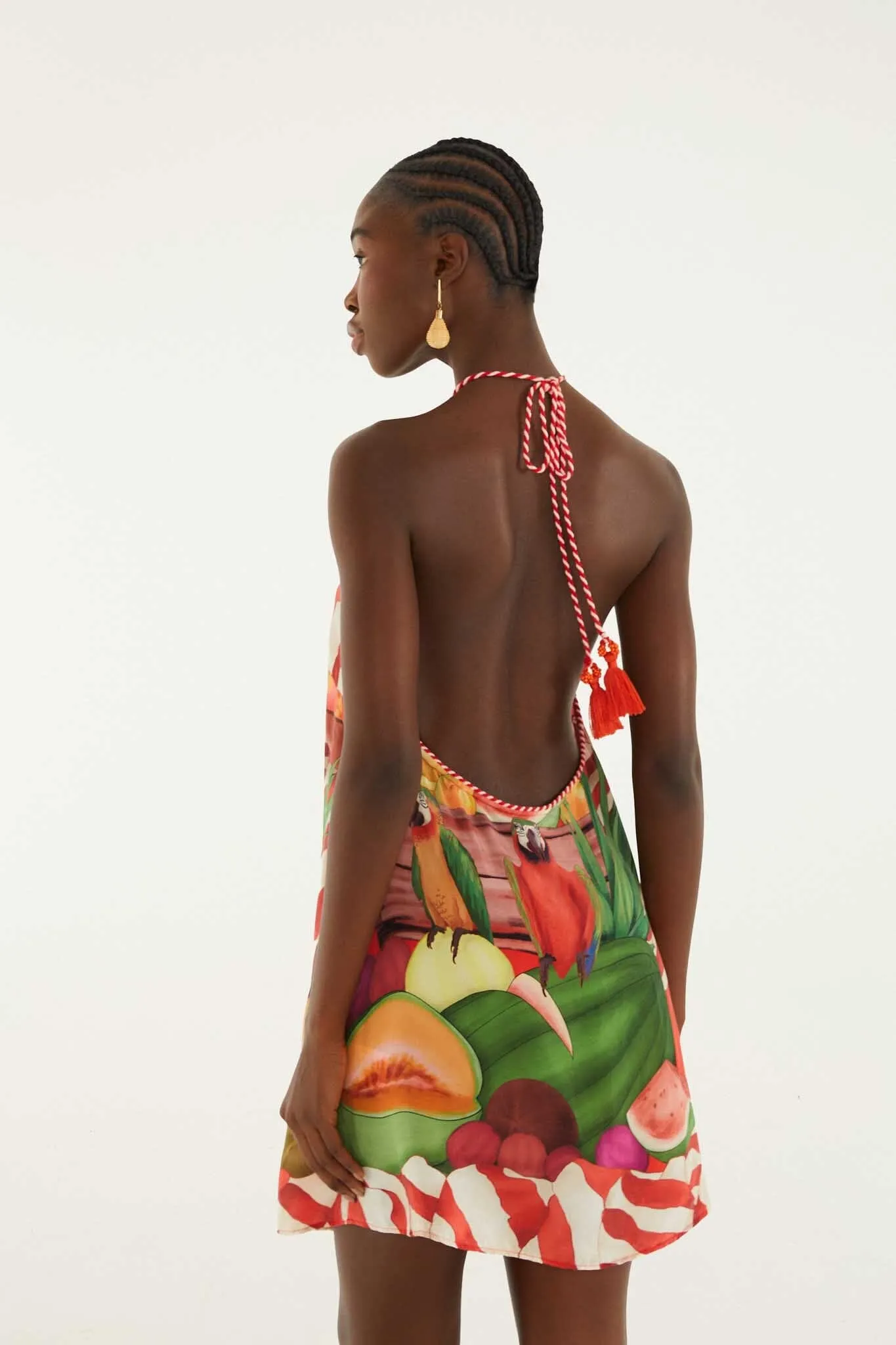 Multicolor Tropical Rope Ties Mini Dress sold by FARM Rio product image thumbnail 4