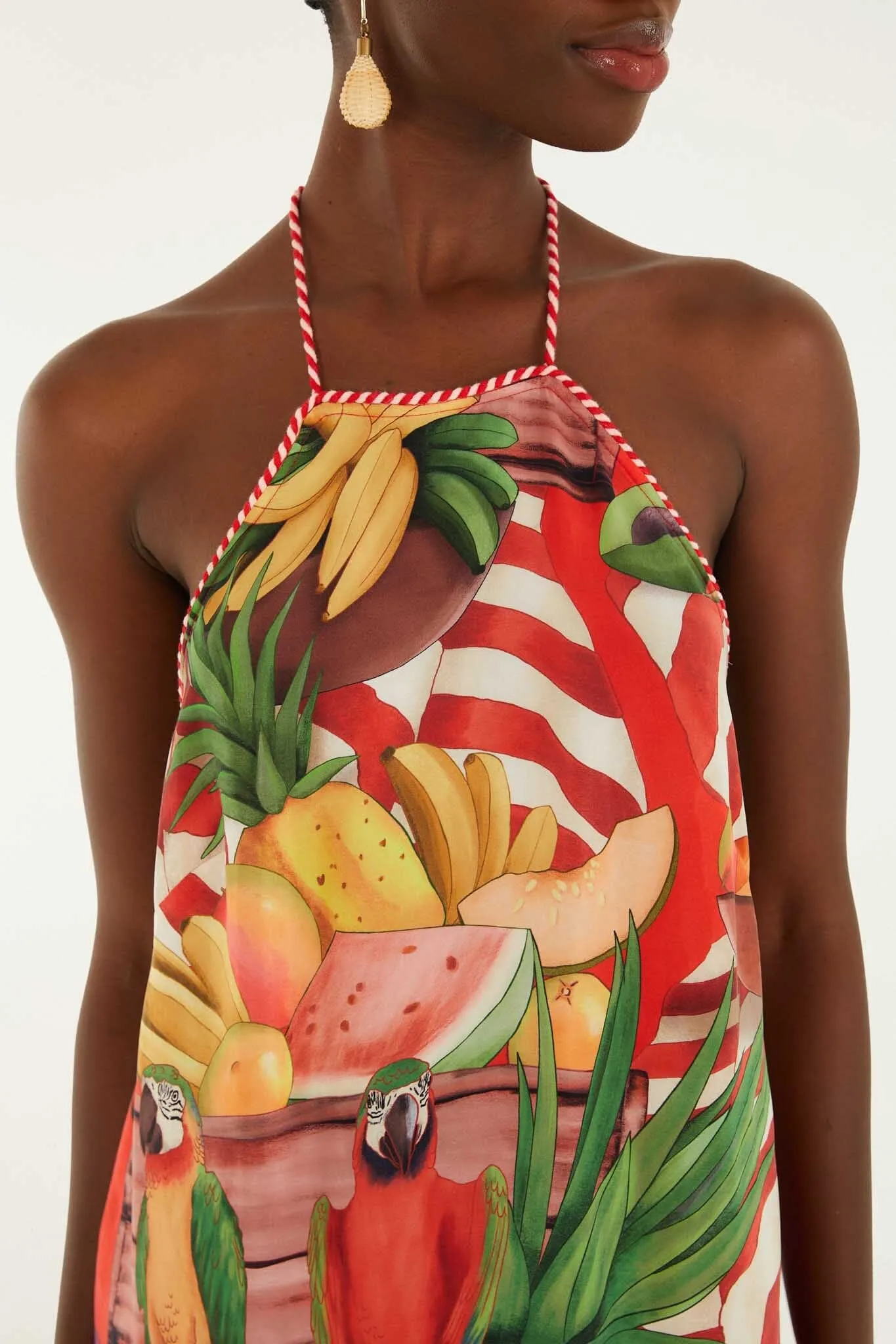 Multicolor Tropical Rope Ties Mini Dress sold by FARM Rio product image thumbnail 5