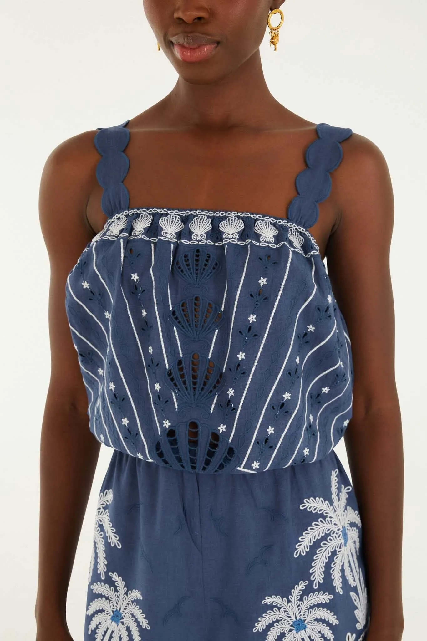 Romper With Embroidery sold by FARM Rio product image thumbnail 4