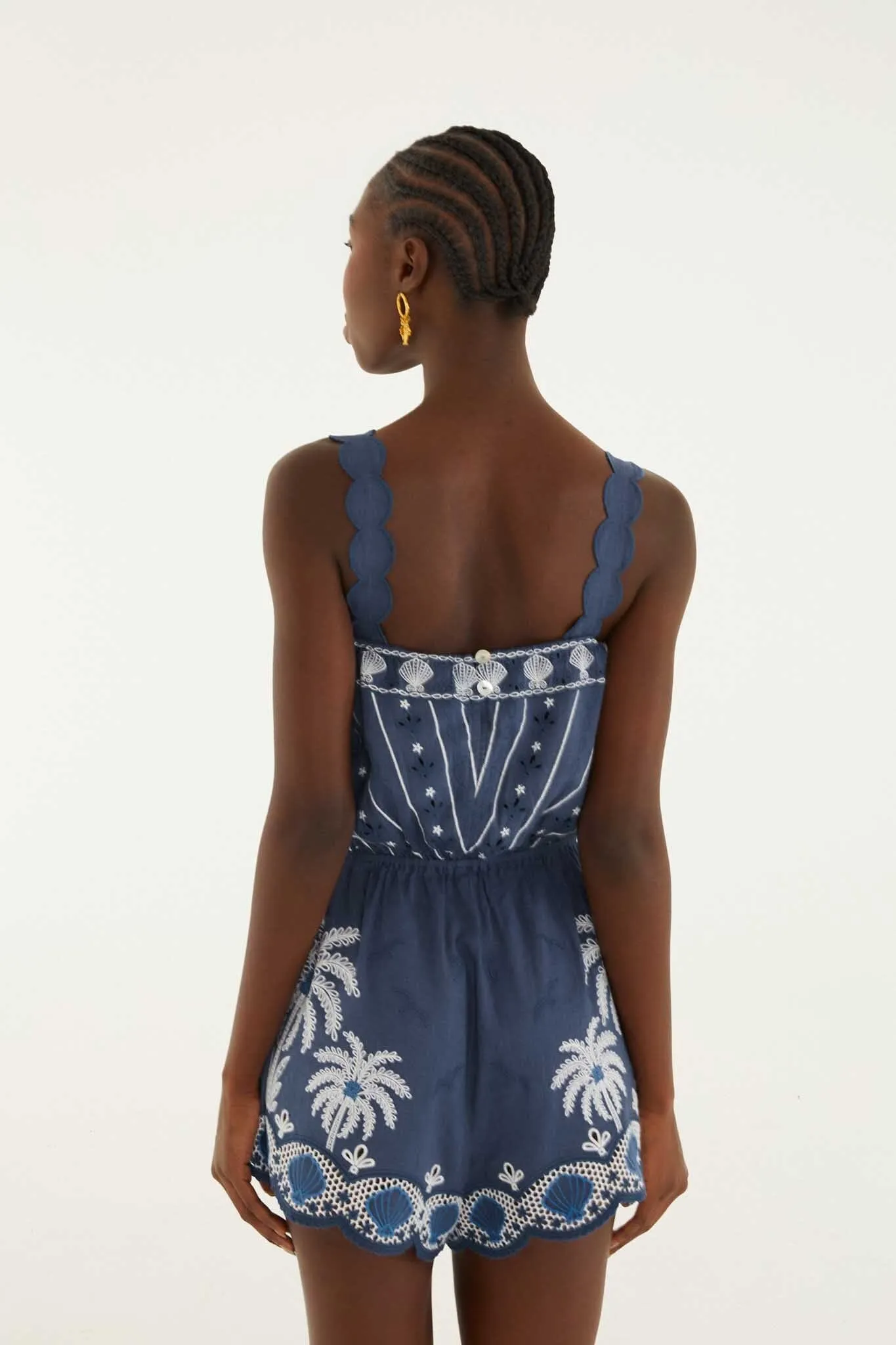 Romper With Embroidery sold by FARM Rio product image thumbnail 3