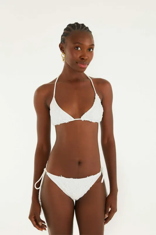 Triangle Bikini Top With Tie On The Neck made by FARM Rio