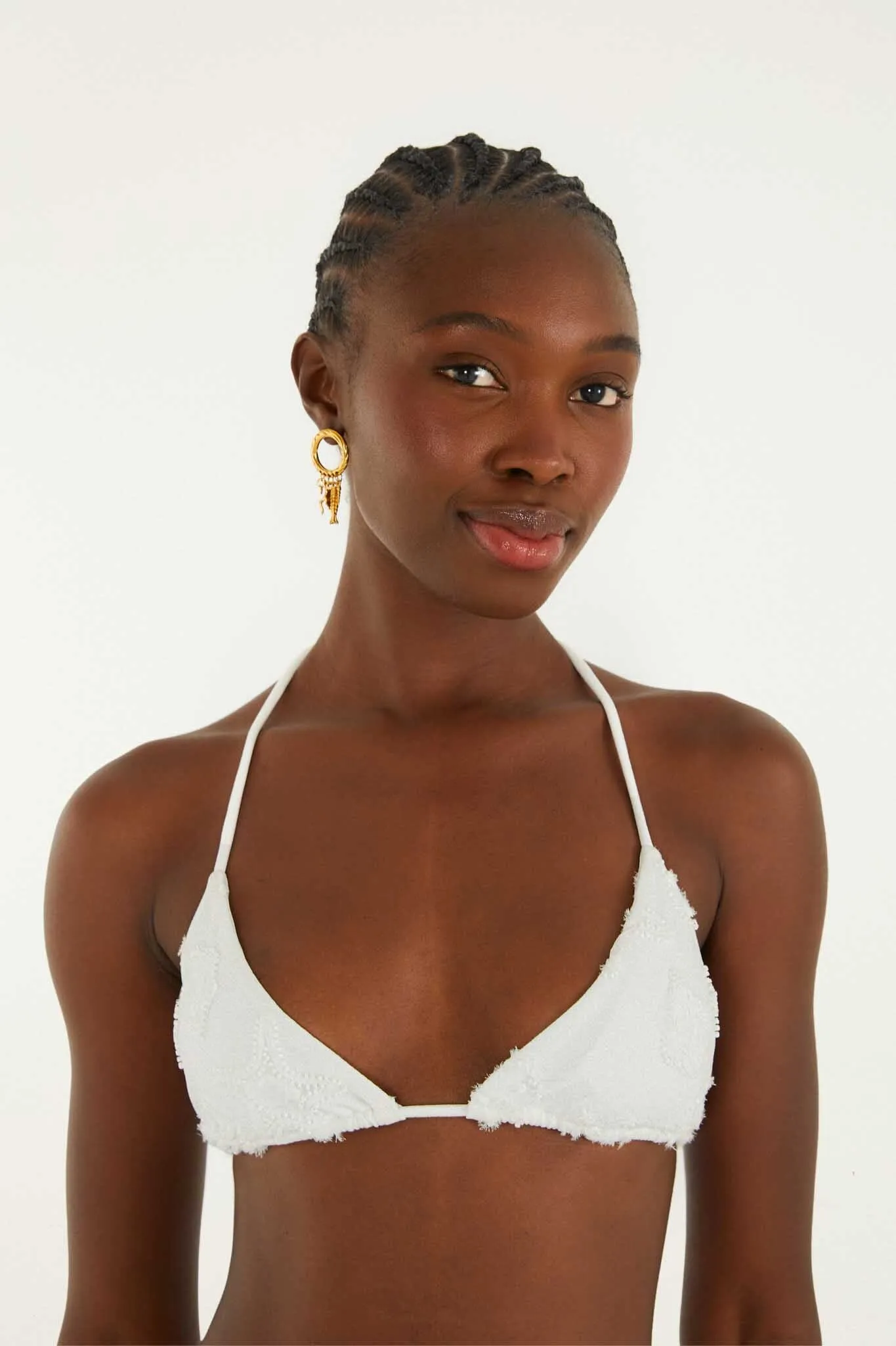 Triangle Bikini Top With Tie On The Neck sold by FARM Rio product image thumbnail 2