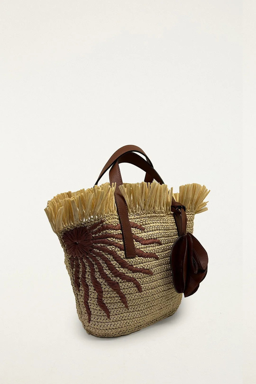 Printed Raffia Mini Basket Bag sold by FARM Rio product image thumbnail 2