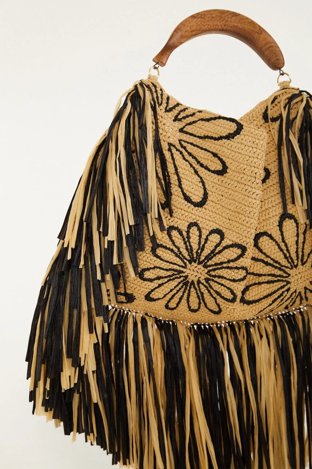 Fringed Raffia Mini Bag sold by FARM Rio product image thumbnail 5