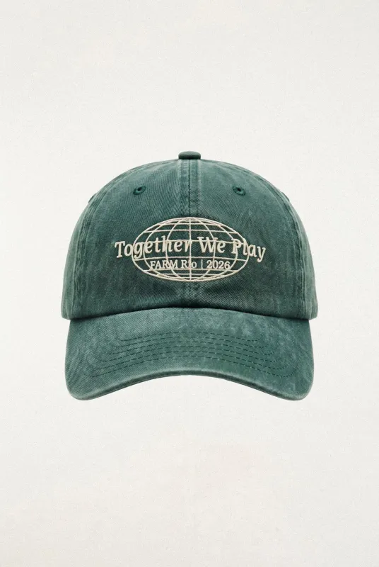 Green Together We Play Cap made by FARM Rio