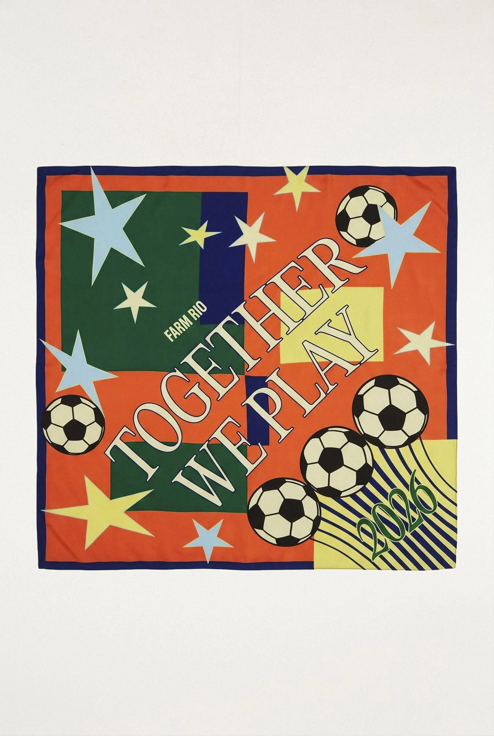 Multicolor Together We Play Scarf sold by FARM Rio product image thumbnail 2