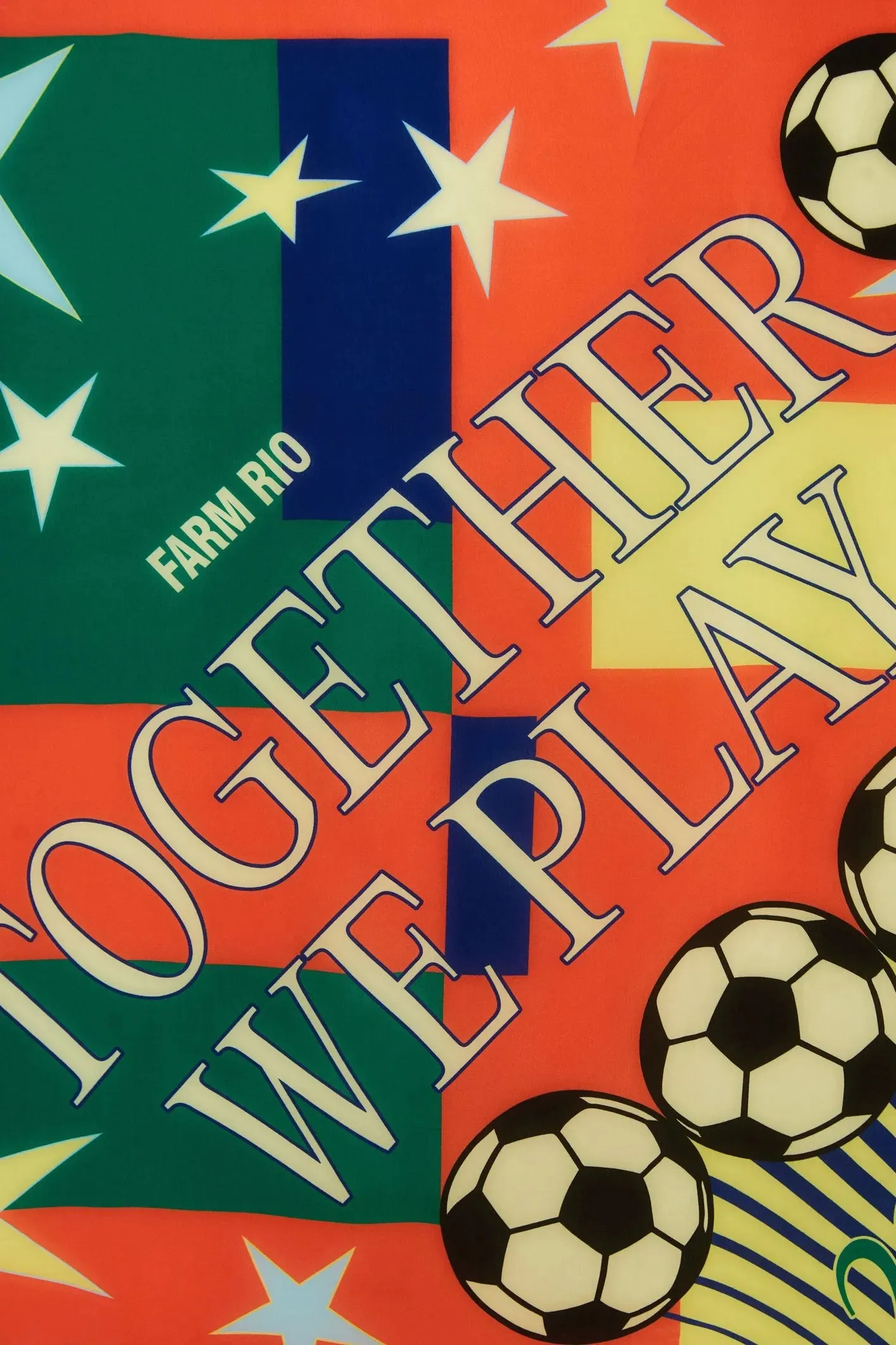 Multicolor Together We Play Scarf sold by FARM Rio product image thumbnail 4