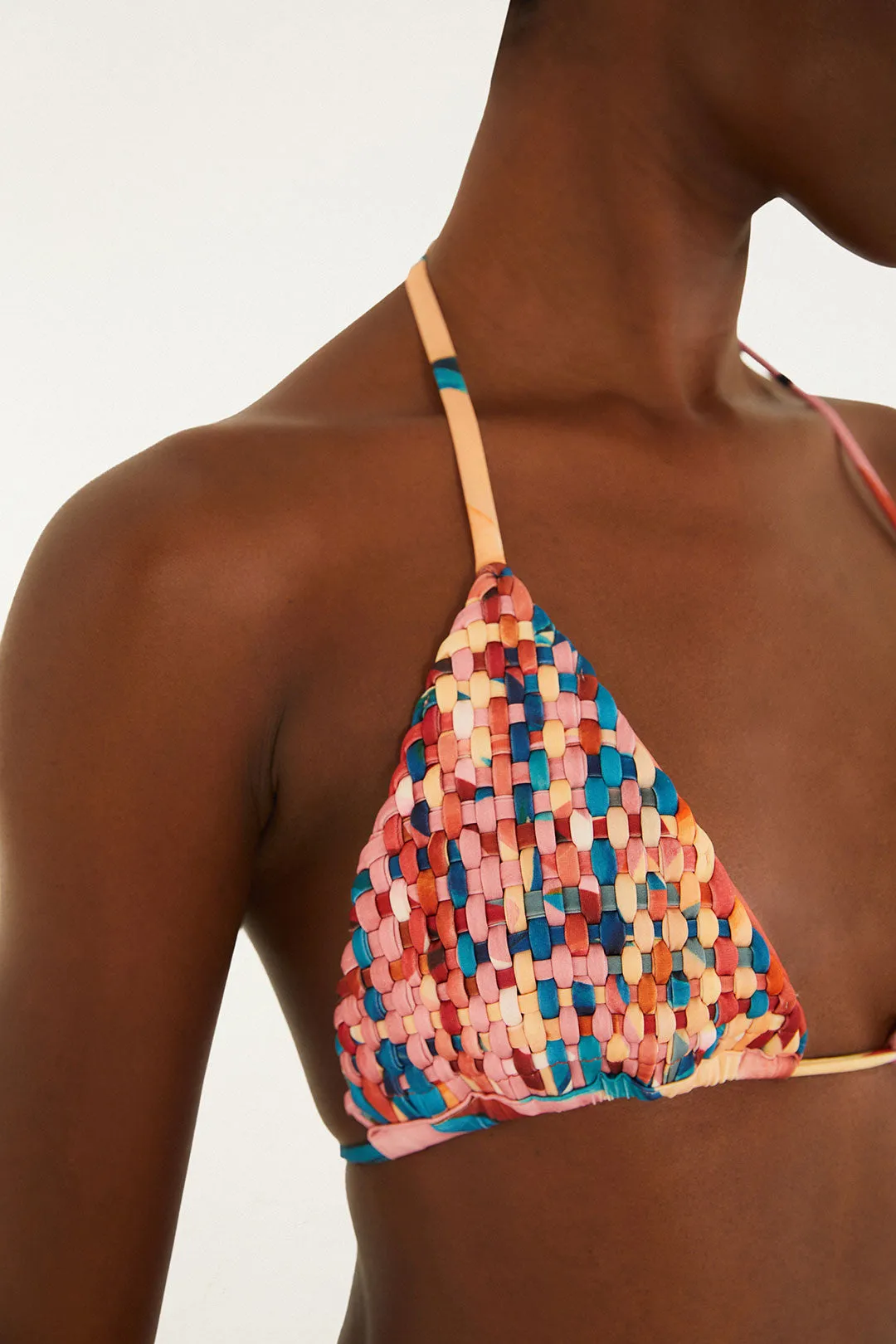 Atlantic Rain Forest Multicolored Triangle Bikini sold by FARM Rio product image thumbnail 2