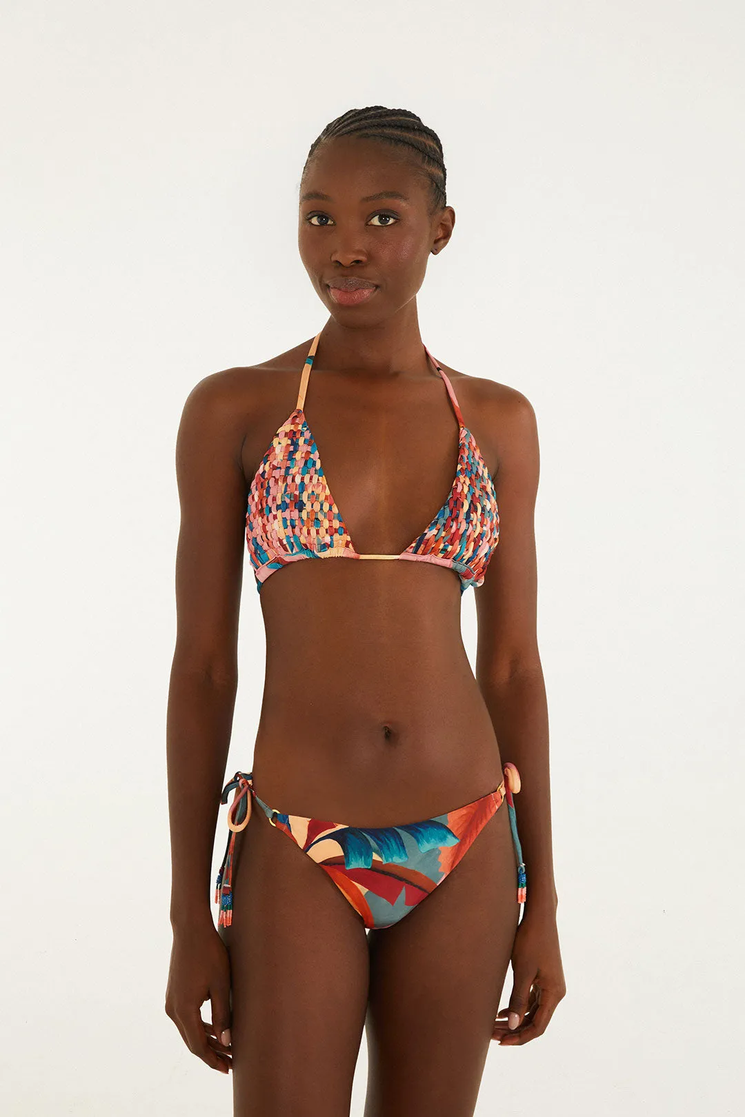 Atlantic Rain Forest Multicolored Triangle Bikini sold by FARM Rio product image thumbnail 4