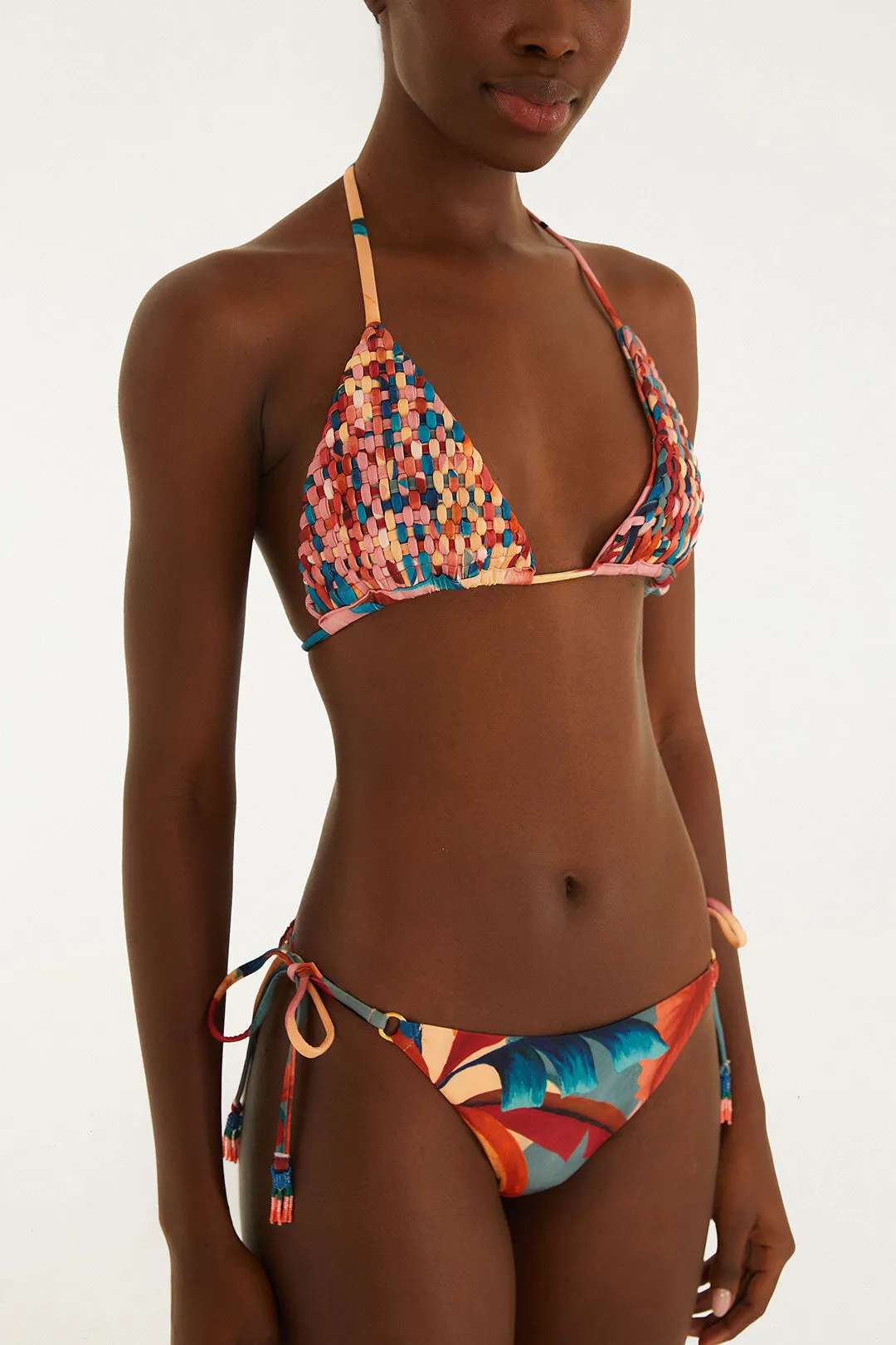 Atlantic Rain Forest Multicolored Tie Side Bikini sold by FARM Rio product image thumbnail 4
