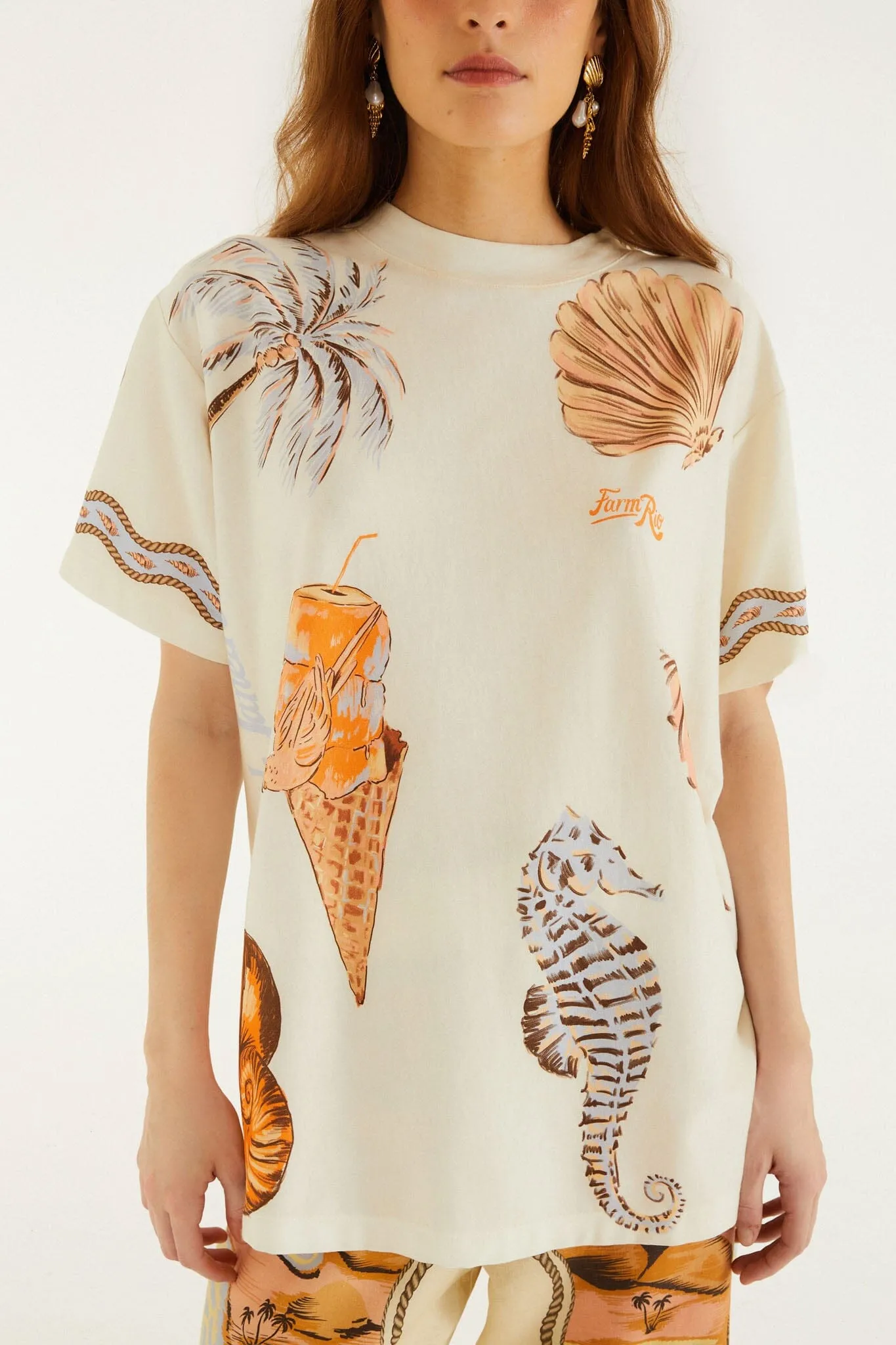 Sand Rio Souvenir Short Sleeve T-Shirt sold by FARM Rio product image thumbnail 4